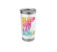for Runners: Sleep, Run, EAT, Repeat. Stainless Steel Insulated Tumbler