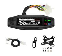 For Russian For KR200 Universal RPM Motorcycle Meter Speedometer Digital Odometer Instrument Sensor Set Tachometer Odometer(Type X)