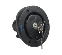 for RV Gravity Water Filler Inlet Lock, 40mm Bayonet Cap Trailer Camping | Lockable Design Enhanced Security Outdoor Use Fits Most for rvs Opening Size 78mm Black White