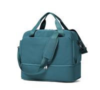 for Ryanair Airlines Underseat Cabin Bag 40x20x25 Weekend Overnight Carry on Holdall for Women Travel Duffel Sport Gym Tote Mum Hospital Bags with Wet Pocket,O4-Peacock Blue