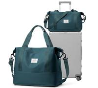 for Ryanair Airlines Underseat Cabin Bag 40x30x20 Weekend Overnight Carry on Holdall 40x20x25 for Women Travel Duffel Sport Gym Tote Mum Hospital Bags with Wet Pocket,A08-Peacock Blue