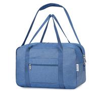 for Ryanair Cabin Bag 40X20X25 Underseat Foldable Travel Duffel Bag Holdall Tote Overnight Carry on Luggage for Women and Men 20L (Navy Blue)