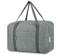 for Ryanair Cabin Bags 40x30x20 Underseat Foldable Travel Duffel Bag Holdall Tote Carry on Hand Luggage Overnight for Women and Men 20L (Grey)