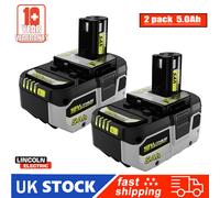 For RYOBI One Plus High Capacity Battery 18 Volt Lithium-Ion New 2pack P108 UK
