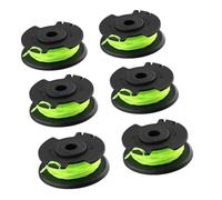 For Ryobi RAC143 36V Grass Trimmer Spool Line 6pcs Replacement Nylon Trimmer Head Fits Ryobi Trimmers