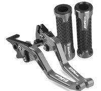 For S B-KING BKING 2008-2012 Motorcycle Accessories Adjustable Brake Clutch Levers Handlebar Grips(Gris)