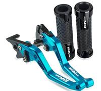 For S B-KING BKING 2008-2012 Motorcycle Accessories Adjustable Brake Clutch Levers Handlebar Grips(Light blue)