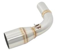 For S&uzuki DR160 DR 160 DR150S Motorcycle Front Link Stainless Steel 51Mm Interface Slip On Exhaust Pipe Motorcycle Exhaust Pipe(Mid Link Pipe)