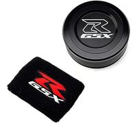 For S-uzuki GSXR 750 600 1000 GSX-R Motorcycle Front Brake Fluid Cap Master Cylinder Reservoir Cover & 3D Embroidered Sock Cover