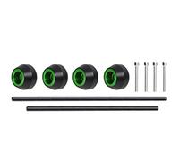 For S┐UZUKI V┐STROM V-strom 1050 1050XT DL1050 2020 Front And Rear Axle Sliders Fork Wheel Protection Crash Pad Kit Crash Bobbins(Green,Front-Rear)