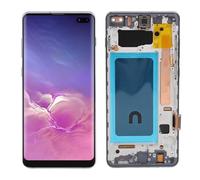 for S10+ Screen Replacement 6.4 inch, 3D Touch LCD Screen Display Digitizer for SM G975F & DS SM G975U G975W G975A with Frame, Fingerprint Support (Black)