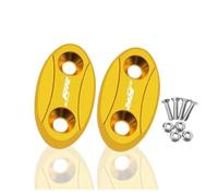 For S1000RR 2009-2018 Motorcycle Windscreen Driven Mirror Hole Cap(Gold)
