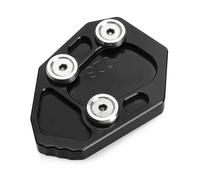 For S1000RR 2010 2011 2012 2013 2014 For S1000 RR Motorcycle CNC Aluminium Side Stand Enlarge Kickstand Extension Plate Pad Kickstand Extender(Black)