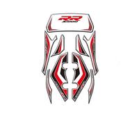 For S1000RR S 1000 RR 2009-2014 Motorcycle 3D Gel Protective Pads Fuel Tank Stickers Front Decals Fairing Sticker(BLACK C)