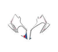 For S1000RR S 1000 RR 2009-2014 Motorcycle 3D Gel Protective Pads Fuel Tank Stickers Front Decals Fairing Sticker(BLUE)