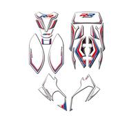 For S1000RR S 1000 RR 2009-2014 Motorcycle 3D Gel Protective Pads Fuel Tank Stickers Front Decals Fairing Sticker(BLUE D)