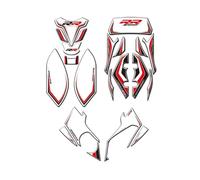 For S1000RR S 1000 RR 2009-2014 Motorcycle 3D Gel Protective Pads Fuel Tank Stickers Front Decals Fairing Sticker(BLACK D)