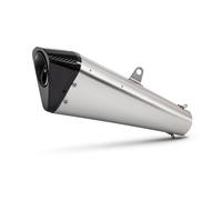 For S1000RR S1000R Motorcycle Exhaust Pipe Carbon Muffler 51mm 57mm 60mm Motorcycle Muffler Exhaust(B silver 57mm)