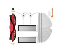 For S5 S50 S51 S55 S6 S60 E20 E25 Vacuum Cleaner Spare Part Roller Side Brush HEPA Filter Mop Cloth Accessories (Color : Set10)