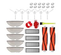 For S50 S51 S55 S6 S6 Pure Accessories Vacuum Cleaner Parts Washable HEPA Filter Main Brush Side Brush (Color : 32pcs)