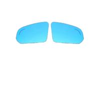 For S60 2020 2021 2022 2023 Auto Side Mirror Lens Rearview Reflective Lenses Blue Glass With Heating Blind Spot Warning Car Rearview Mirror Glass(2PCS left and right)