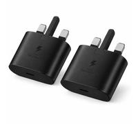 For Samsung 2 Pack Fast Charger Plug USB C 25W Wall Adapter UK PD 3.0 for Galaxy S26 S25 S24 S23 S22 S21 S20 A56 A55 A54 A53 A52 A50 A70 A26 A25 A24 A23 A22 A17 A16 A15 A14 (No Cable)