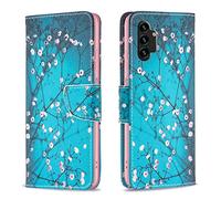 for Samsung A13 4G/5G Case, Samsung Galaxy A04S Case Shockproof Slim Leather Flip Pouch Wallet Phone Silicone Cover with Magnetic Stand Card Holder Slot Protective Smartphone Cases Kapok