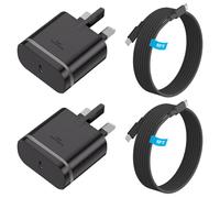 for Samsung Charger, 2 Pack 25W USB C Charger, Super Fast Charging Plug and Cable 2M, Wall Adapter for Samsung Fast Plug for S25/S24/S23 Ultra/S22/S21/S20 FE/A55/A54/A53/A52/A35/A34/Z Fold, Flip 3/4