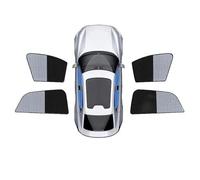 For Samsung For QM3 For J87 2013 2014 2015 2016 2017 2018 2019 Car Coverage Sunshades Pad Window Visor Sun Shade Front Window Sunshades(Silver Black 4PCS)