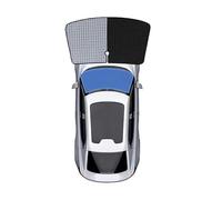For Samsung For QM3 For J87 2013 2014 2015 2016 2017 2018 2019 Car Coverage Sunshades Pad Window Visor Sun Shade Front Window Sunshades(Silver Black 1PC A)