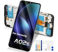 For Samsung Galaxy A02s 159mm LCD Screen for Galaxy A02s 159mm LCD Display Touch Screen Digitizer Glass Assembly SM-A025F SM-A025M (Black with Frame, Not for A025G A025U A025A A025V)