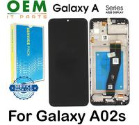 For Samsung Galaxy A02s A025 LCD Display Touch Screen Digitizer With Frame Black