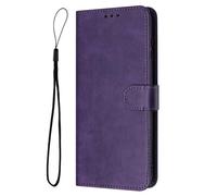 for Samsung Galaxy A03 Core Case, Premium Leather Magnetic Wallet Phone Cases with Card Slots and Wrist Strap,Shockproof Protection Cover for Samsung Galaxy A03 Core,deep purple