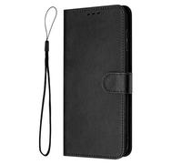 for Samsung Galaxy A03 Core Case, Premium Leather Magnetic Wallet Phone Cases with Card Slots and Wrist Strap,Shockproof Protection Cover for Samsung Galaxy A03 Core,black