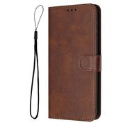 for Samsung Galaxy A03 Core Case, Premium Leather Magnetic Wallet Phone Cases with Card Slots and Wrist Strap,Shockproof Protection Cover for Samsung Galaxy A03 Core,brown