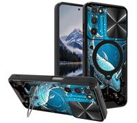 for Samsung Galaxy A03S Case, with Slide Camera Cover&Shockproof Bracket, Dual Layer Durable Heavy Duty Protective Cell Phone Case for Samsung A03S,Narwhal Cute