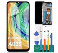 For Samsung Galaxy A03s LCD Screen SM-A037F Screen Replacement SM-A037F/DS LCD Display Touch Digitizer Assembly SM-A037M, A037G Repair Parts Kits (Not Fit For A037U,Black With Frame)