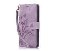 for Samsung Galaxy A04/A04S/A13 Case Embossed Butterfly Wallet Book Stand View Shockproof Case Cover Magnetic [Kickstand] Card Holders Premium Leather Flip Folio Case For Samsung Galaxy A04/A04S/A13