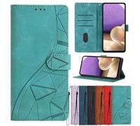 for Samsung Galaxy A05 Case, Shock-Absorption PU Leather Flip Notebook Wallet Cases Folio Magnetic Protective Cover Bumper with Stand Card Holder Slots for Samsung Galaxy A05,sky blue
