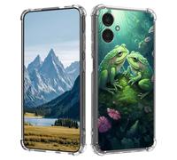 for Samsung Galaxy-A06 Case,Slim Transparent Flexible TPU Durable Shockproof Anti-Scratch Anti-Fall Phone Cover for Samsung A06,Cute Frog