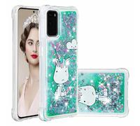 for Samsung Galaxy A06 Protective Case, Glitter Liquid Soft TPU Shockproof Bumper Silicone Case for Girls Women Floating Bling Sparkle Quicksand Phone Skin Cover for Samsung Galaxy A06 little monster