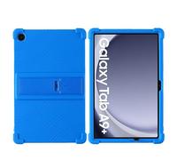 for Samsung Galaxy A11+ A9+ Plus Case 11 inch (2025 2023) SM-X236B SM-X210 Tablet with PC Kickstand, Soft Silicone, Washable, Thickened Corner Shockproof, Blue