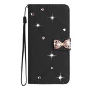 for Samsung Galaxy A13 5G/A04S/A04 4G Case, Bling Glitter Butterfly PU Leather Diamond Flip Folio Wallet Phone Case with Card Holder Kickstand Magnetic for Samsung Galaxy A13 5G/A04S/A04 4G,black
