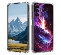 for Samsung Galaxy A13 5G Case,for Samsung A04S Case,Slim Transparent Flexible TPU Durable Shockproof Anti-Scratch Anti-Fall Phone Cover for Samsung Galaxy A04S,Cosmic Starry Sky