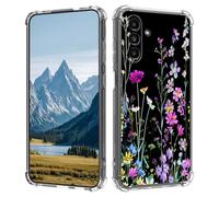 for Samsung Galaxy A13 5G Case,for Samsung A04S Case,Slim Transparent Flexible TPU Durable Shockproof Anti-Scratch Anti-Fall Phone Cover for Samsung Galaxy A04S,Wildflower Plant