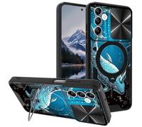 for Samsung Galaxy A14 5G Case, with Slide Camera Cover&Shockproof Bracket, Dual Layer Durable Heavy Duty Protective Cell Phone Case for Samsung A14 5G 2023 6.6 inch,Narwhal Cute