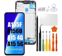 for Samsung Galaxy A15 4G / 5G Screen Replacement LCD Display for Samsung A155 A156 LCD Screen A155F A156U Touch Digitizer Assembly with Repair kit(with Frame)