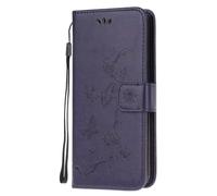 for Samsung Galaxy A16 5G Case, Shock-Absorption PU Leather Cat Butterfly Flip Wallet Phone Cases Notebook Cover Magnetic Protective with Stand Card Holder Slots for Samsung Galaxy A16 5G purple