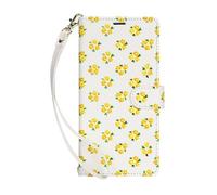 for Samsung Galaxy A16/A26/A17 Case, Flower Pattern Shockproof Flip PU Leather Notebook Wallet Cases Folio Magnetic Protective Cover with Stand Card Holder Slots for Samsung Galaxy A16/A26/A17 yellow