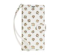 for Samsung Galaxy A16/A26/A17 Case, Flower Pattern Shockproof Flip PU Leather Notebook Wallet Cases Folio Magnetic Protective Cover with Stand Card Holder Slots for Samsung Galaxy A16/A26/A17 brown